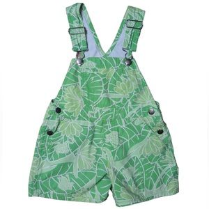 Lilly Pulitzer Green Floral Kids overalls